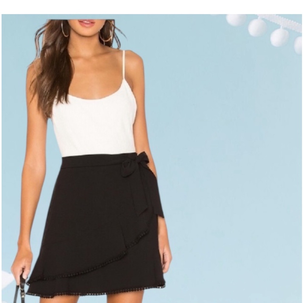 Elegant Black Ruffle Skirt